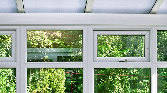white upvc windows